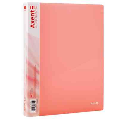 Папка на кільцях Axent А4 з 2-ма кільцями 700 мкм 25 мм Прозора рожева (1207-24-A) Вінниця