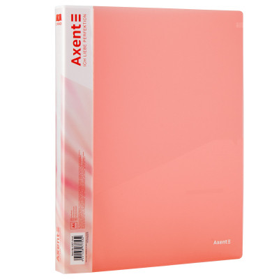 Папка на кільцях Axent А4 з 2-ма кільцями 700 мкм 25 мм Прозора рожева (1207-24-A) Вінниця - фото 1