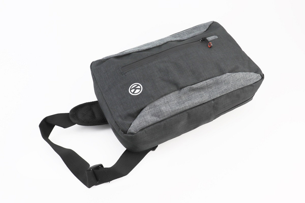 Сумка-слінг через плече (на кермо електросамокату), кріпл. на липучці, швидкознімна, чорно-сіра Київ - фото 4