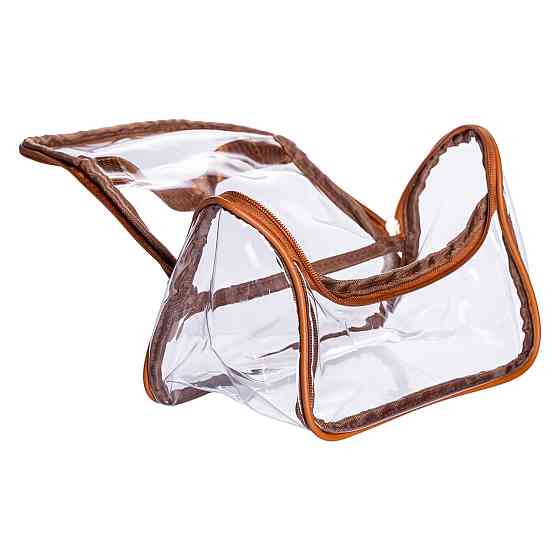 Yiwu Набір прозорих жіночих косметичок для дому 2 (шт) Коричневий HP-16-3K Коломия