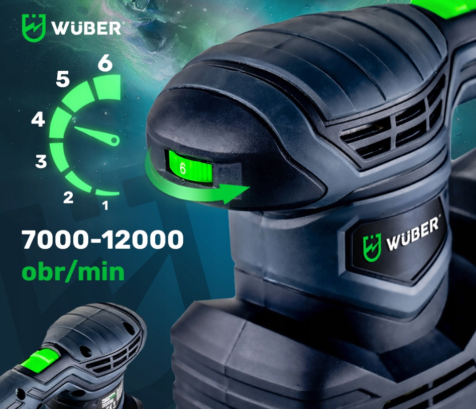 Шлифмашина эксцентриковая с регулировкой Wuber 1300Вт (Польша) Киев - изображение 9