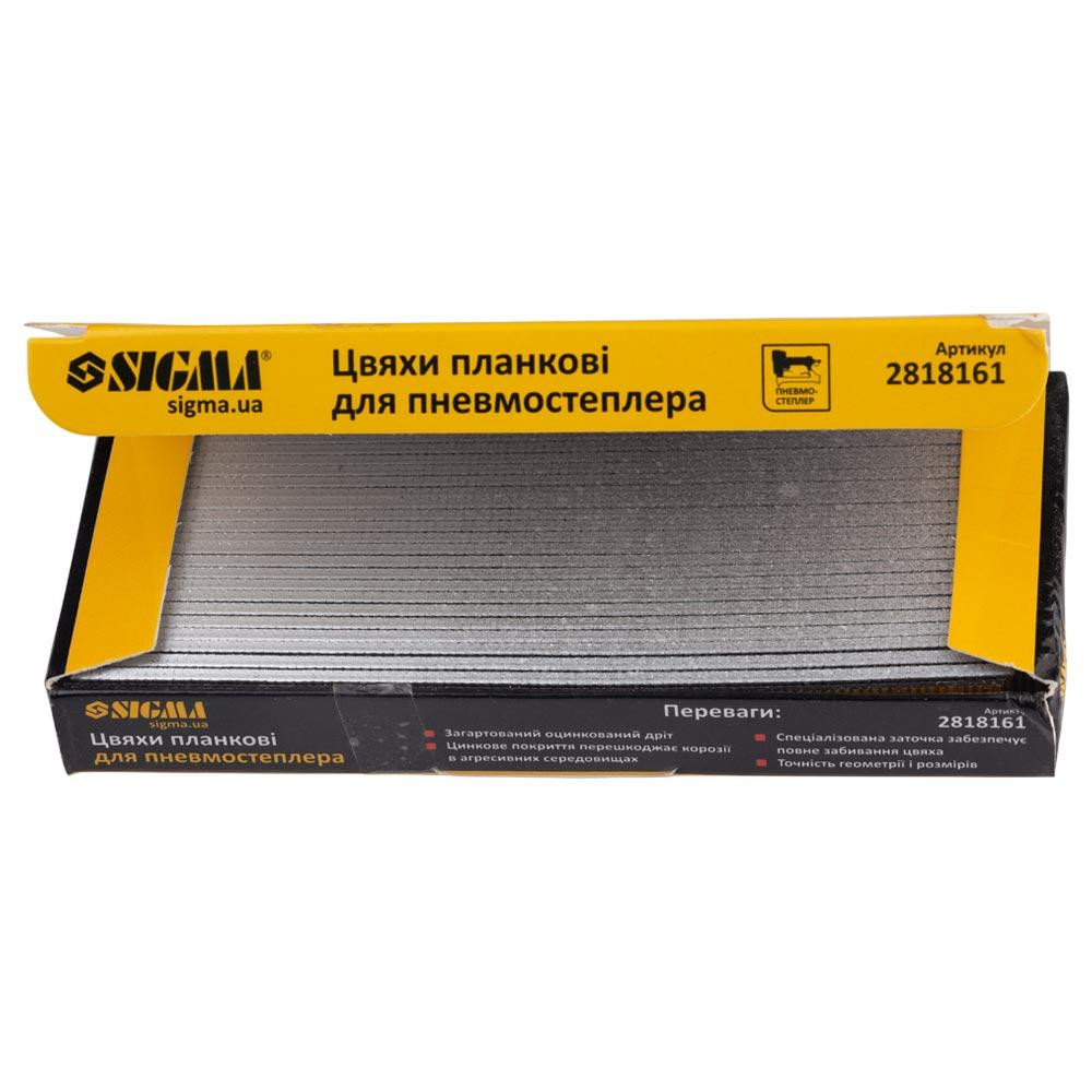 Гвозди планочные 16×1.25×1мм для пневмостеплера (5000шт) SIGMA (2818161) Киев - изображение 3