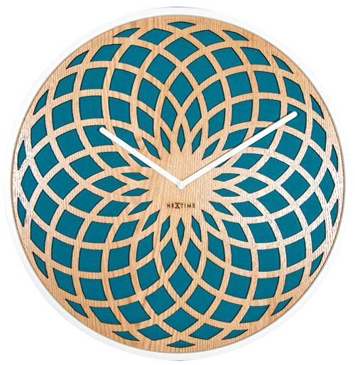 Часы настенные NeXtime Sun Small Turquoise (диаметр 35см) Бирюзовый Киев - изображение 6