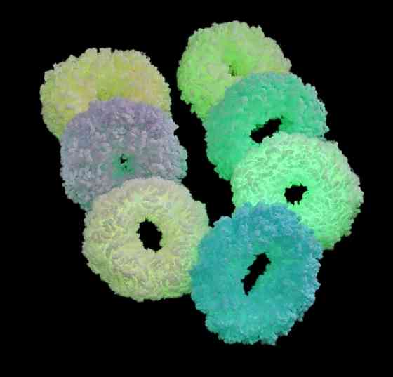 Люмінісцентна гумка для волосся Блакитний Сміла