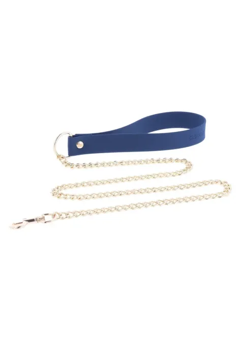 Силиконовый ошейник и поводок Taboom Silicone Supreme, синий Sex Aura Киев - изображение 7