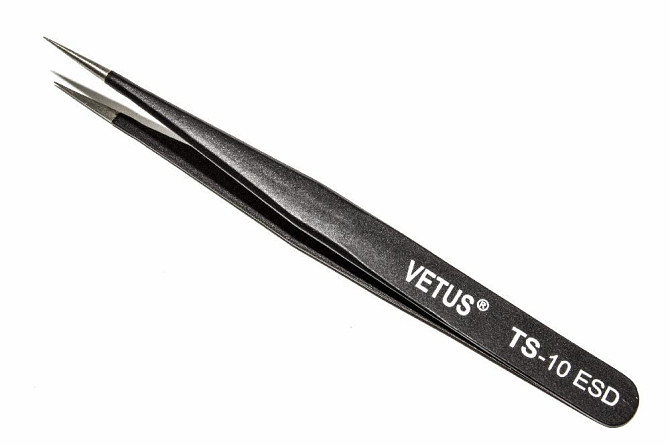 Пінцет VETUS ESD-10 антистатичний, немагнітний Полтава - фото 1