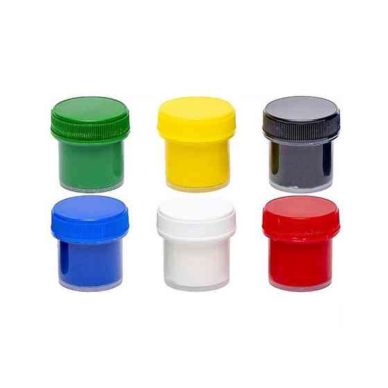 Дитячі гуашеві фарби 7C20601, 6 кольорів по 10 мл Вінниця