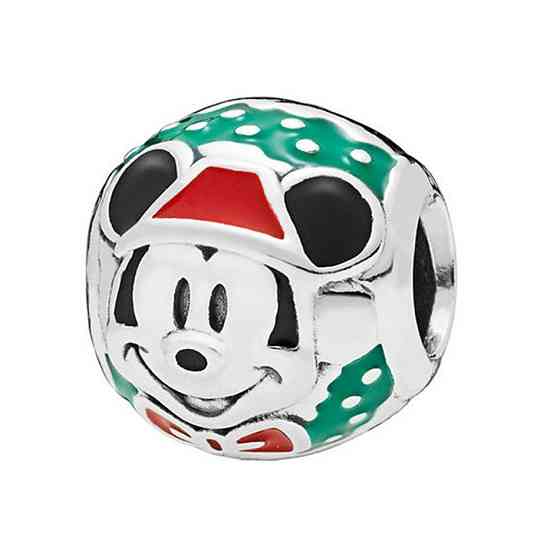 Срібна намистина Пандора Disney "Санта Міккі" 797502ENMX MasterSem Київ