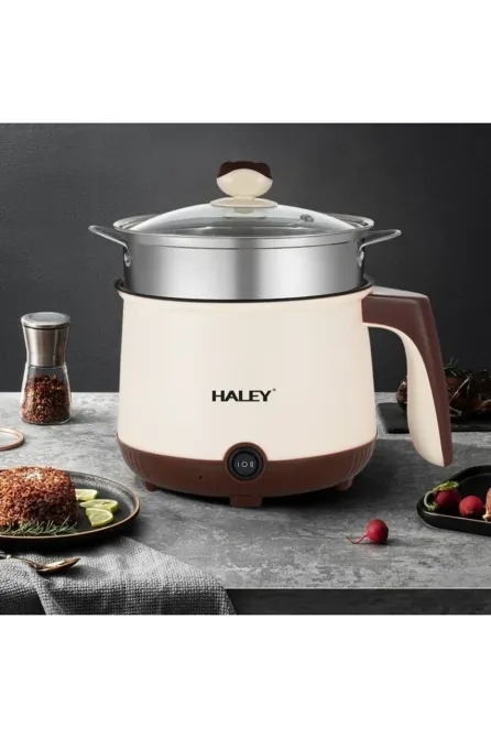 Багатофункціональна міні-електрокастрюля Haley HY-503 500Вт, компактний мультичайник для студентів та дому Одеса - фото 3