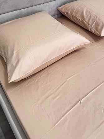 Ecotton Простирадло на резинці Ecotton 90х200 см із сатину (арт. 14-1210 Shifting Sand) кремови Киев