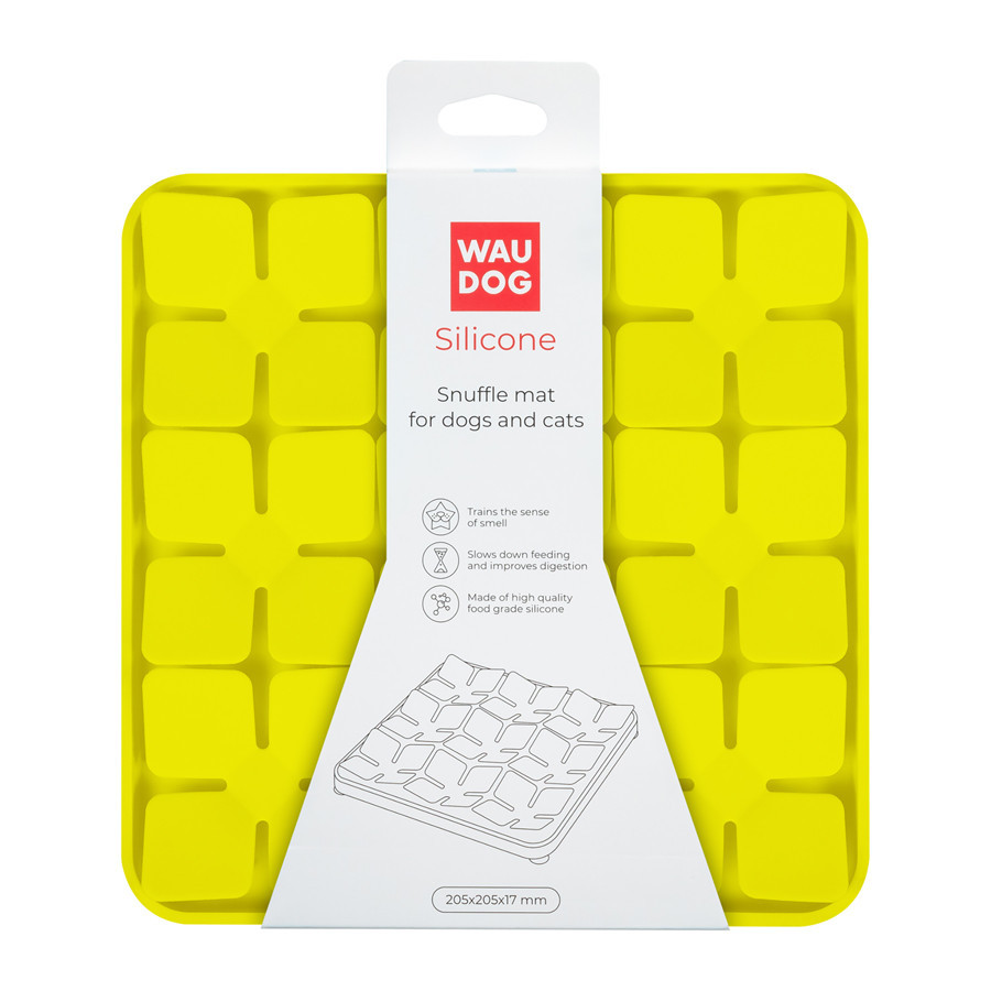 Коврик для поиска корма WAUDOG Silicone, 205х205х17 мм, желтый Киев - изображение 2