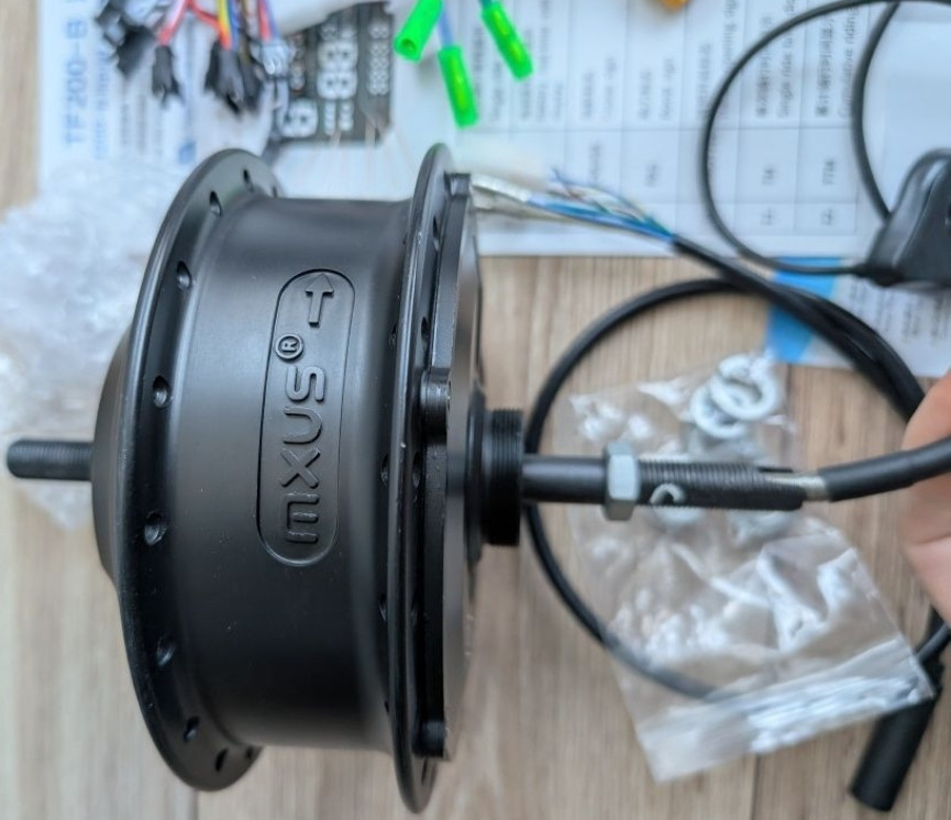 Електронабір вело 36в-48в 500w MXUS мотор колесо редукторне. Харків - фото 2