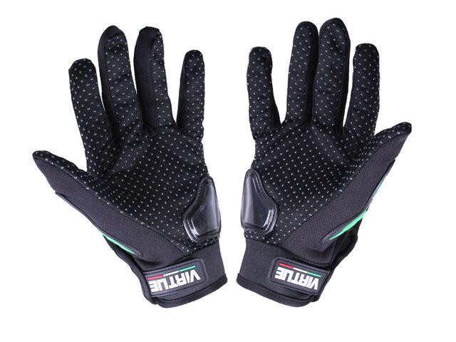 Мотоперчатки всесезонні (короткі) size XL поліестер карбон на липучці зелені Мукачево - фото 2