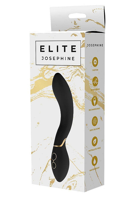 Вібромасажер для точки G Dream Toys Elite Josephine чорний Sex Aura Київ - фото 1