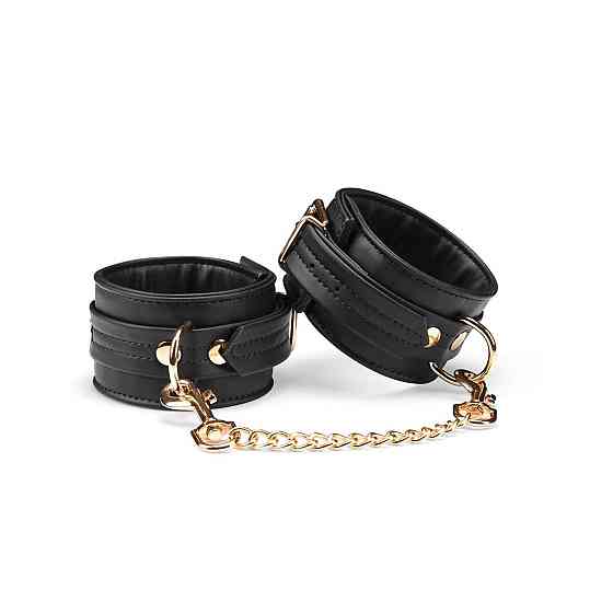 Поножі Liebe Seele Black Organosilicon Anklecuffs, екошкіра Sex Aura Київ