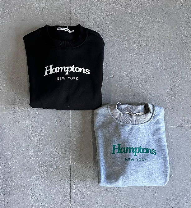 Женский теплый базовый оверсайз свитшот трехнитка на флисе + рибана Черный Одесса - изображение 4