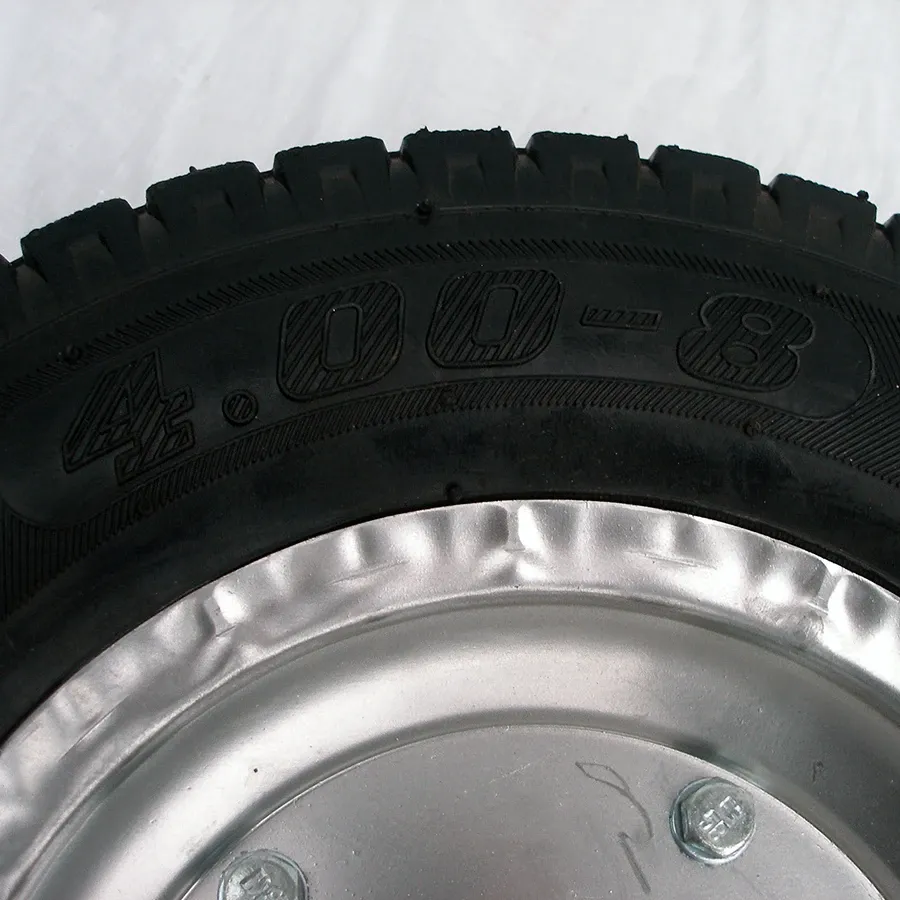 Усиленное пневматическое колесо 4.80/4.00-8 для тачки – надувное колесо 400 мм с камерой для тяжелых нагрузок Харьков - изображение 3