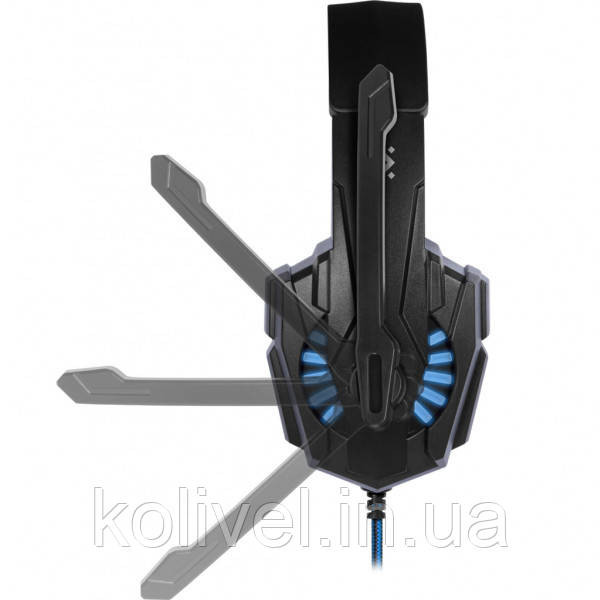 Ігрова гарнітура Defender Warhead G-390 LED чорно-синя, кабель 1,8 м (64039) Киев - изображение 3