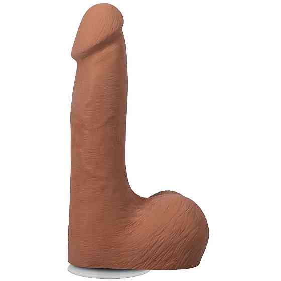 Фалоімітатор Doc Johnson The Realistic Cock ULTRASKYN - 7 Inch with Balls Caramel Sex Aura Київ