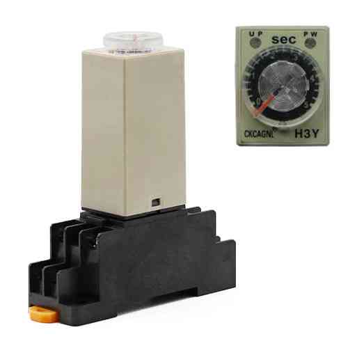 Реле часу H3Y-2 таймер 0–5с 12В 5А, модуль на DIN-рейку для автоматики та керування Київ