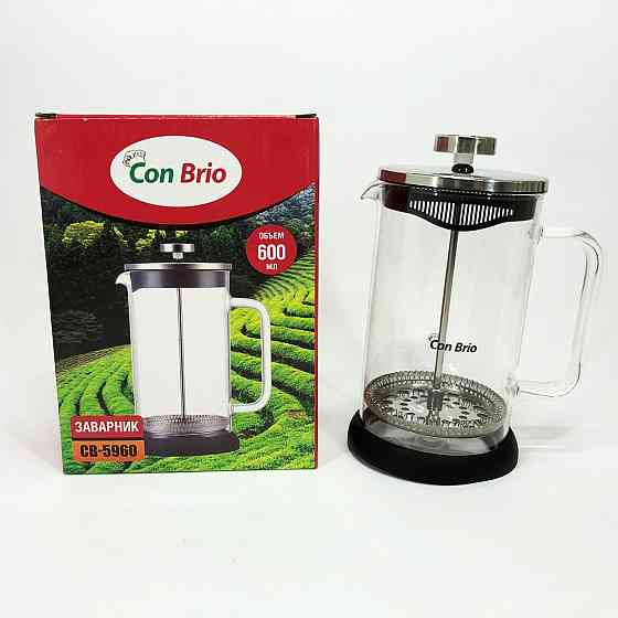 Ручний френч прес для чаю Con, Френч-прес для міцної кави, Френч-прес красивий Домашній SI-84 Івано-Франківськ