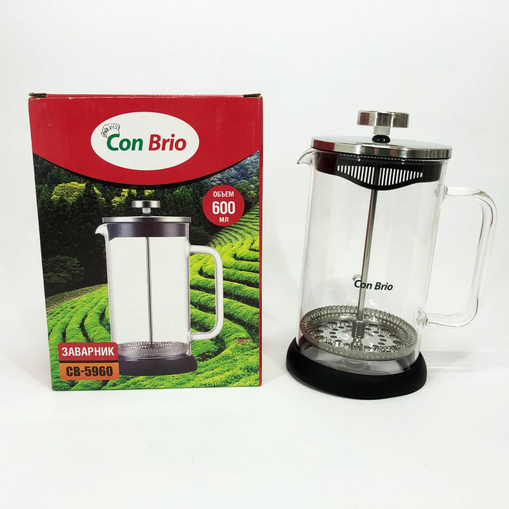 Ручний френч прес для чаю Con, Френч-прес для міцної кави, Френч-прес красивий Домашній SI-84 Івано-Франківськ - фото 2