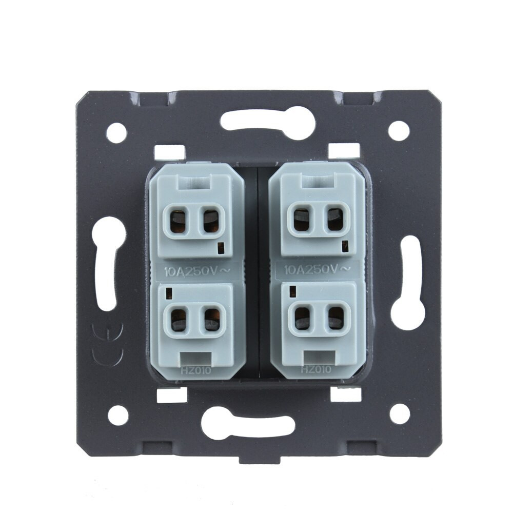 LIVOLO Універсальна подвійна розетка LIVOLO, золота, 2 стандарти в 1 (EU/US), з захисними шторк Київ - фото 2