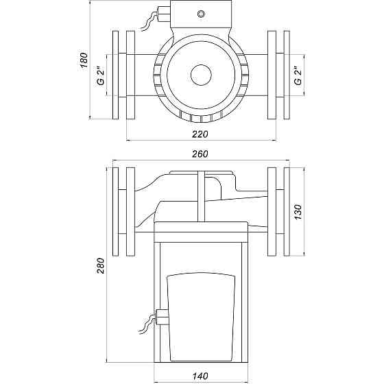 Насос циркуляционный фланцевый Optima OP50-180 245мм + кабель с вилкой! (000013635) Киев