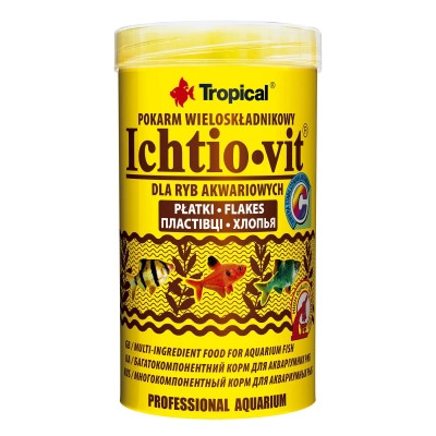 Корм для риб Tropical Ichtio-vit у пластівцях 250 мл (5900469770047) Вінниця - фото 1