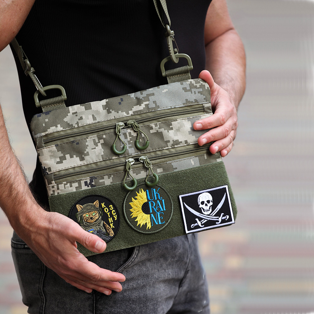 Сумка тактична для чоловіків, Практична чоловіча сумка слінг Військова сумка всу чоловіча слінг MV-12 Львів - фото 20