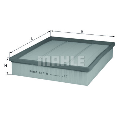 Повітряний фільтр для автомобіля Mahle LX3138 Вінниця - фото 1
