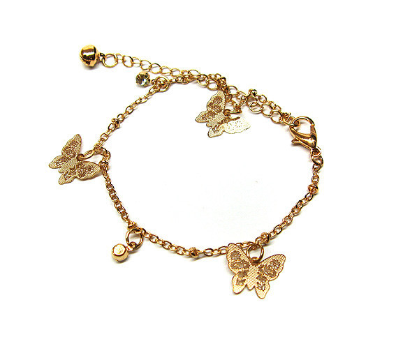 Браслет на ногу модный Бабочки Киев - изображение 1