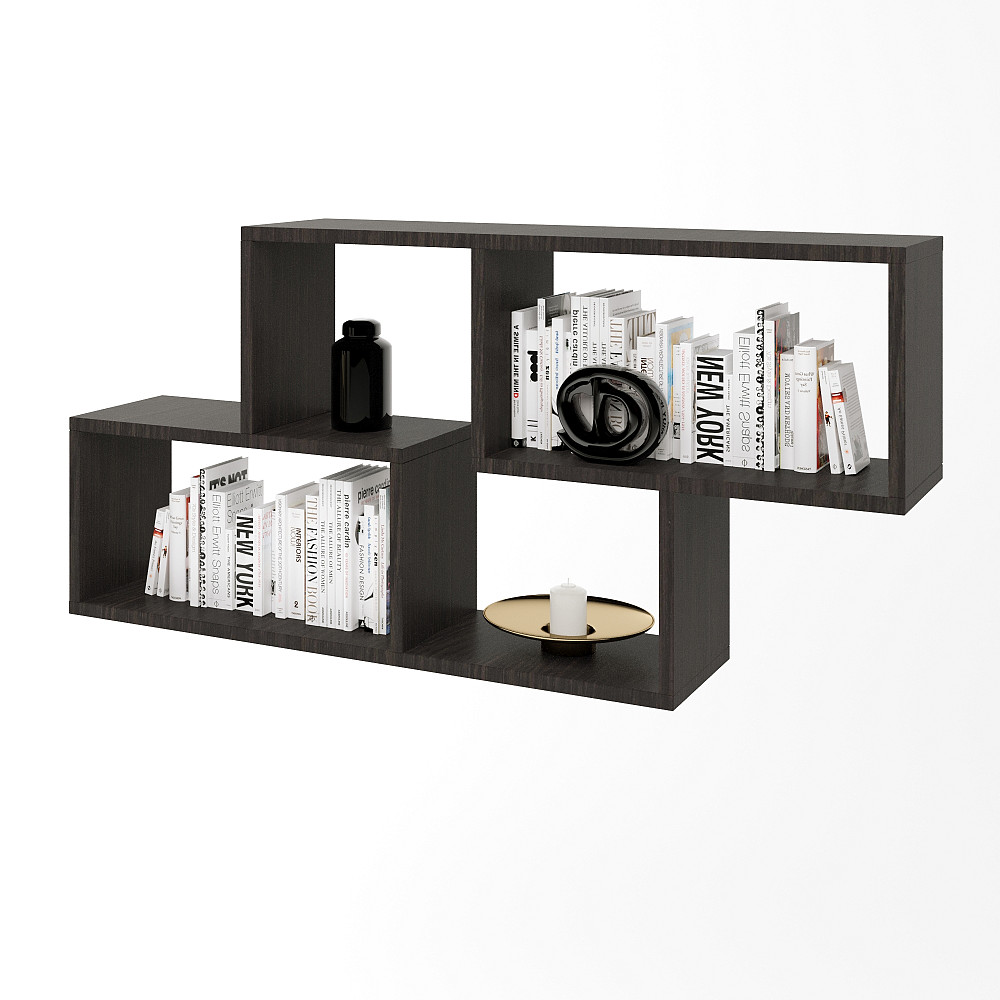 Полиця навісна Еверест ПН-4 венге темний (DTM-2223) Львів - фото 1