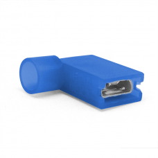 Наконечник кабельний кутовий ножовий (гніздо) повністю в ізоляції 0.8х6.35мм, січ. пров. 1.5-2.5мм2, Полтава - фото 1