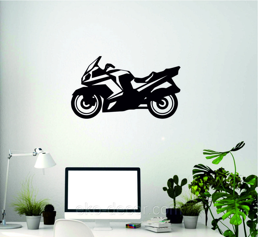 Декоративное настенное Панно «Мотоцыкл» Декор на стену 70*40 см, Черный Киев - изображение 9