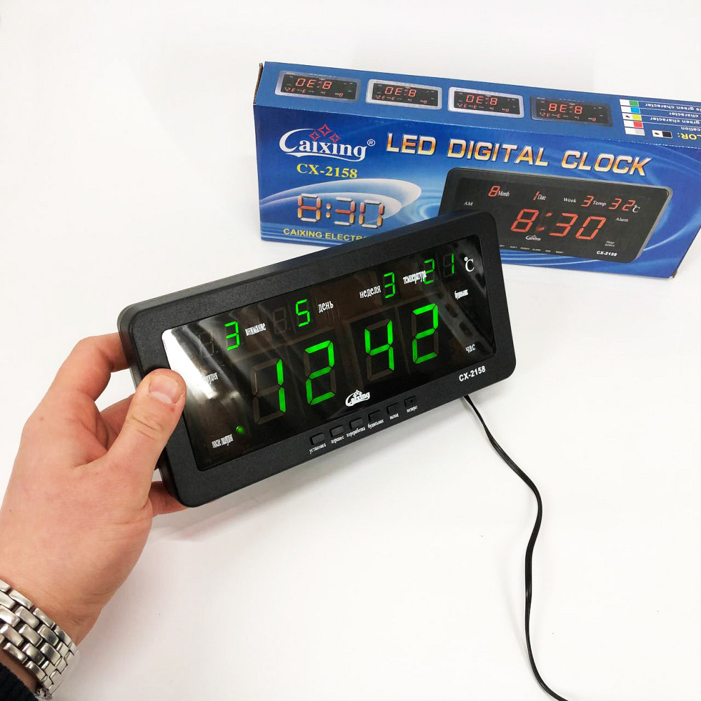 Электронные часы VST Caixing CX-2158, Умные настольные часы светодиодные настольные хорошие QG-75 Львов - изображение 1