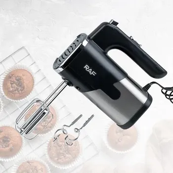 Міксер ручний для кухні 300 Вт на 5 швидкостей RAF R-6630 ркжим турбо, 4 насадки для збивання та замісу, PT Одеса - фото 8