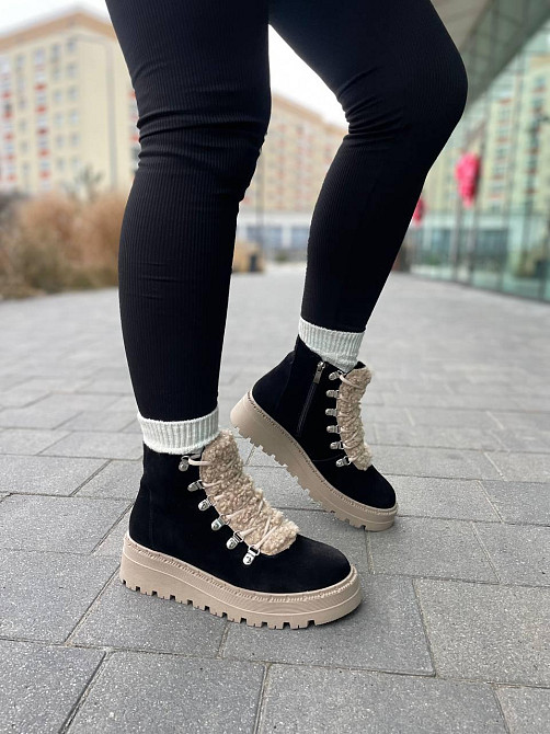 Черевики жіночі GREMMY 527 чорні (зима, замша натуральна) (5746) 39 Коломыя - изображение 1