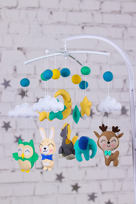 Музичний мобіль WoollyFox «Єдиноріг» з 35 мелодіями Київ - фото 1