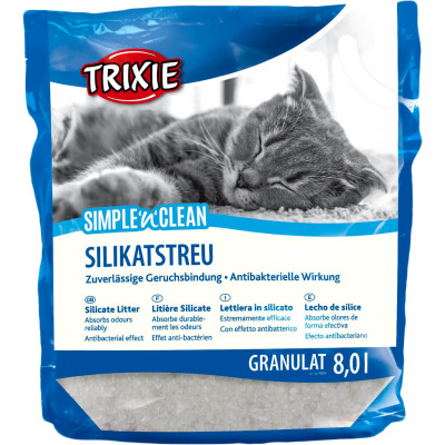 Наповнювач для туалету Trixie Simple&Clean силікагелевий вбирний 3.6 кг 8 л (4047974040201) Вінниця - фото 1