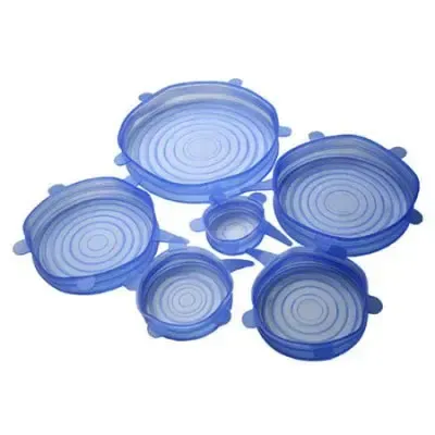 Набор силиконовых крышек, пленок для хранения продуктов Silicon Lids 6 штук Коломия - фото 4