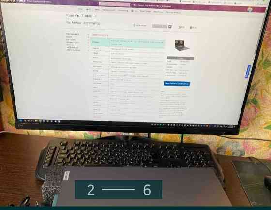 Ноутбук від Lenovo - Lenovo Yoga Pro 7 14IRH8 Tidal Teal (82Y7004WGE) (новий). Київ
