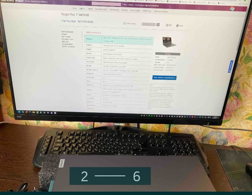 Ноутбук від Lenovo - Lenovo Yoga Pro 7 14IRH8 Tidal Teal (82Y7004WGE) (новий). Київ - фото 5