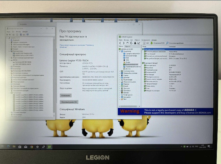Lenovo Legion 15.6” Full HD/ i5-8300H / GTX 1050 Ti/ 16 Gb / SSD 512 Gb Харків - фото 7