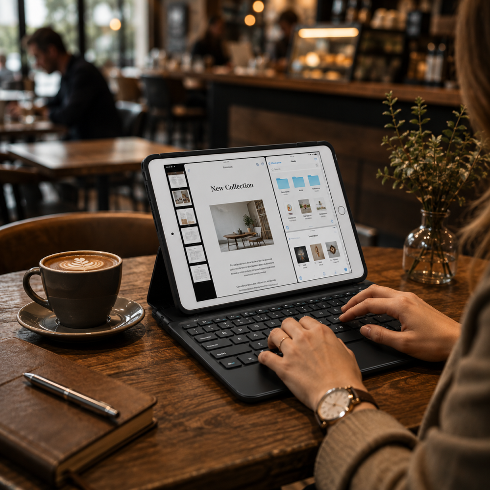 Чохол-клавіатура Inateck для iPad 10.2 7/8/9 покоління, iPad Air 3, iPad Pro 10.5, Bluetooth, ультратонкий, чорний Київ - фото 4