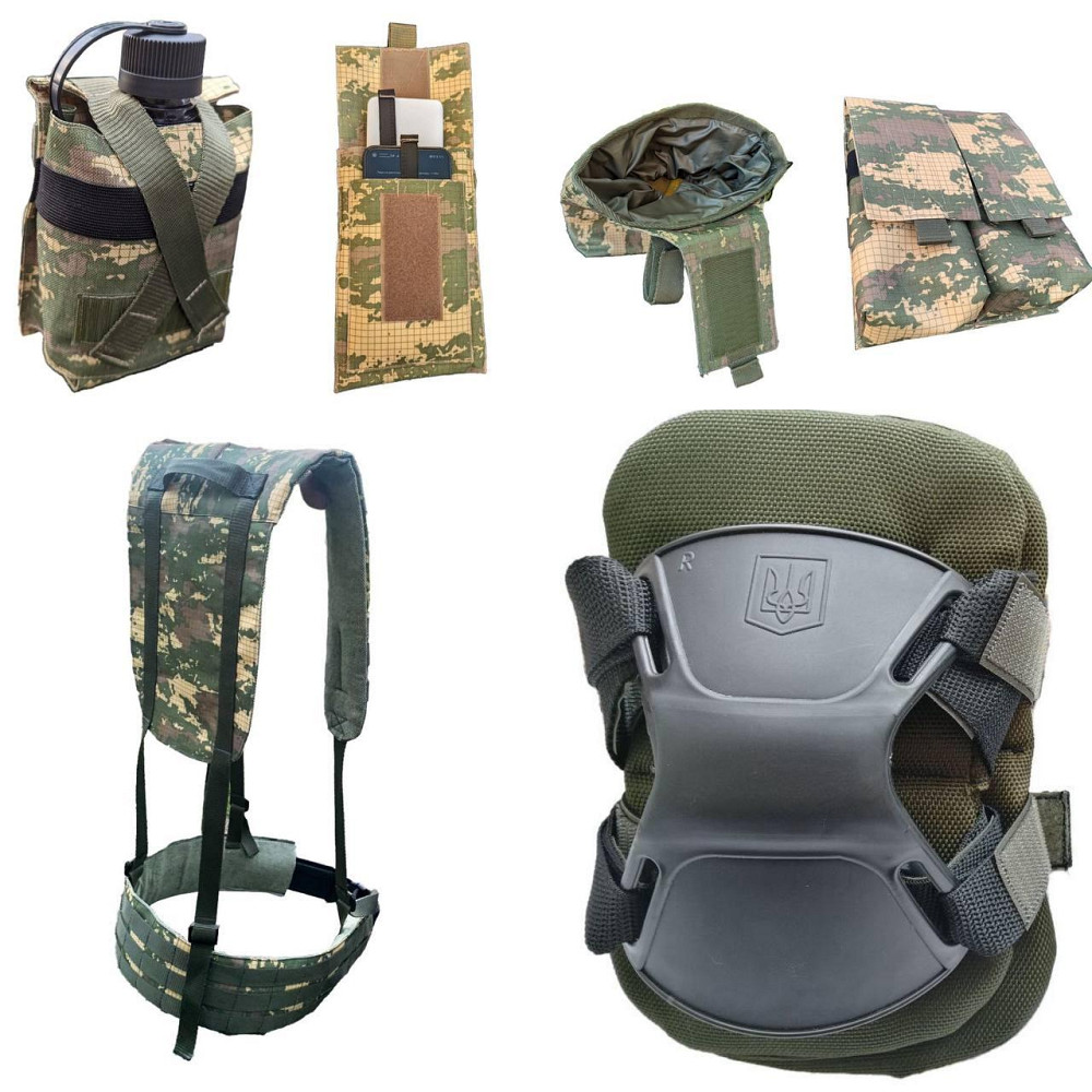 Підсумок під АК підвійний на 4 магазини, Molle, Кольори: Хижак, Олива, Піксель (виробник) Дніпро - фото 8