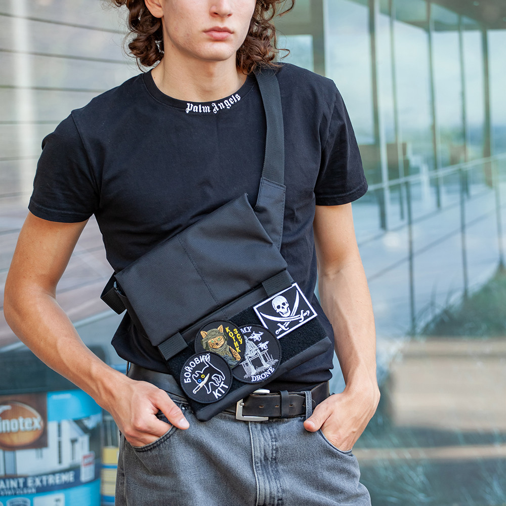 Чоловіча невелика сумка месенджер для військових, Сумка чоловіча брезентова military GV-76 Івано-Франківськ - фото 7