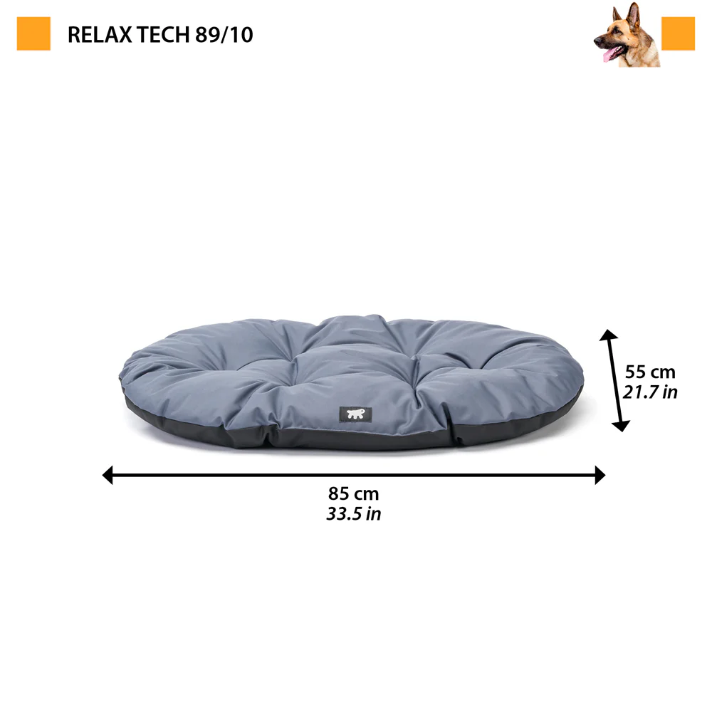 Подушка устойчива к царапинам и водоотталкивающая для собак и котов Ferplast Relax Tech (Ферпласт Релакс Теч) 85 x 55 cm - 89/10, Серый Запорожье - изображение 2