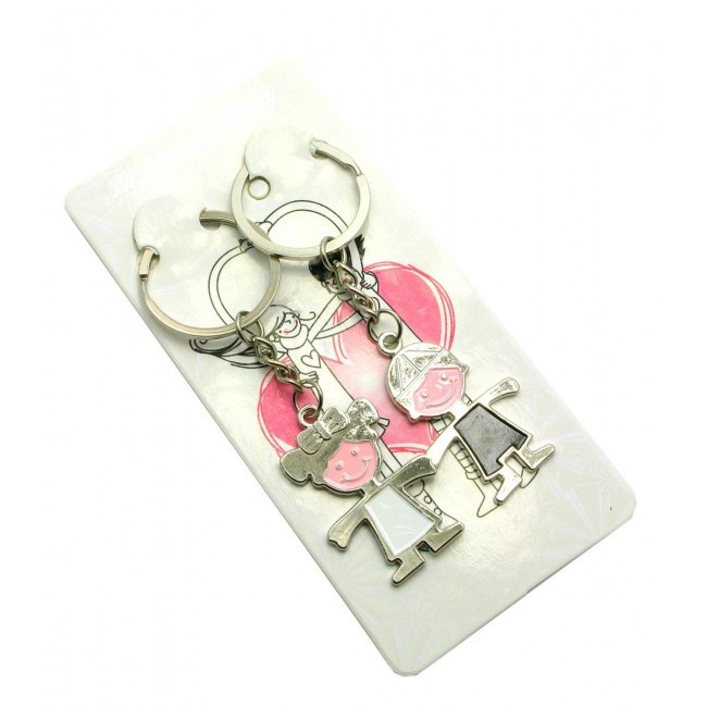 Брелок парный подарочный  Мальчик с Девочкой Киев - изображение 1