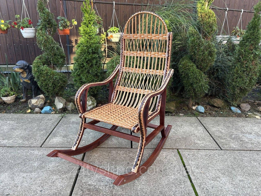 Кресло качалка сидяча из лозы и ротанга Киев - изображение 8